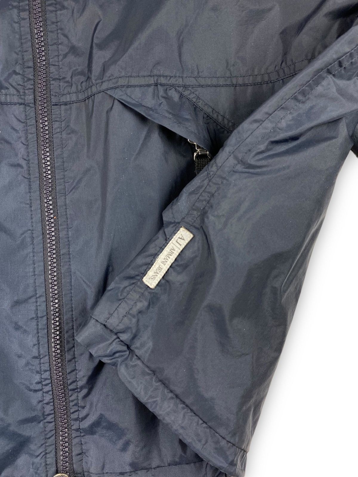 Emporio Armani × Giorgio Armani × Vintage Vintage Armani Jeans Nylon Y2K Jacket Bomber Size US L / EU 52-54 / 3 - 9 Thumbnail