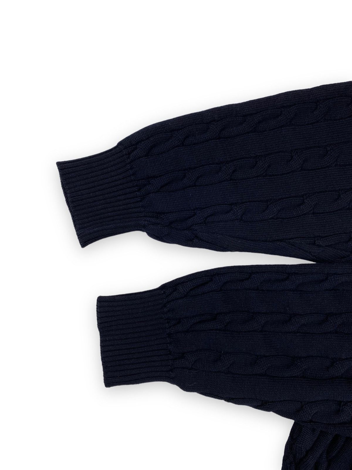 Paul & Shark × Vintage Mens Vintage Paul Shark Wool Cable Knitted Sweater Size L Size US L / EU 52-54 / 3 - 6 Thumbnail