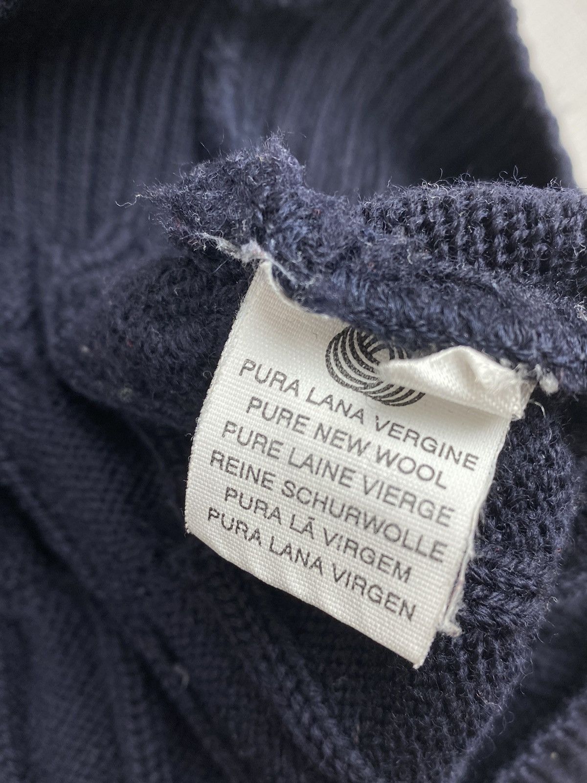Paul & Shark × Vintage Mens Vintage Paul Shark Wool Cable Knitted Sweater Size L Size US L / EU 52-54 / 3 - 9 Thumbnail