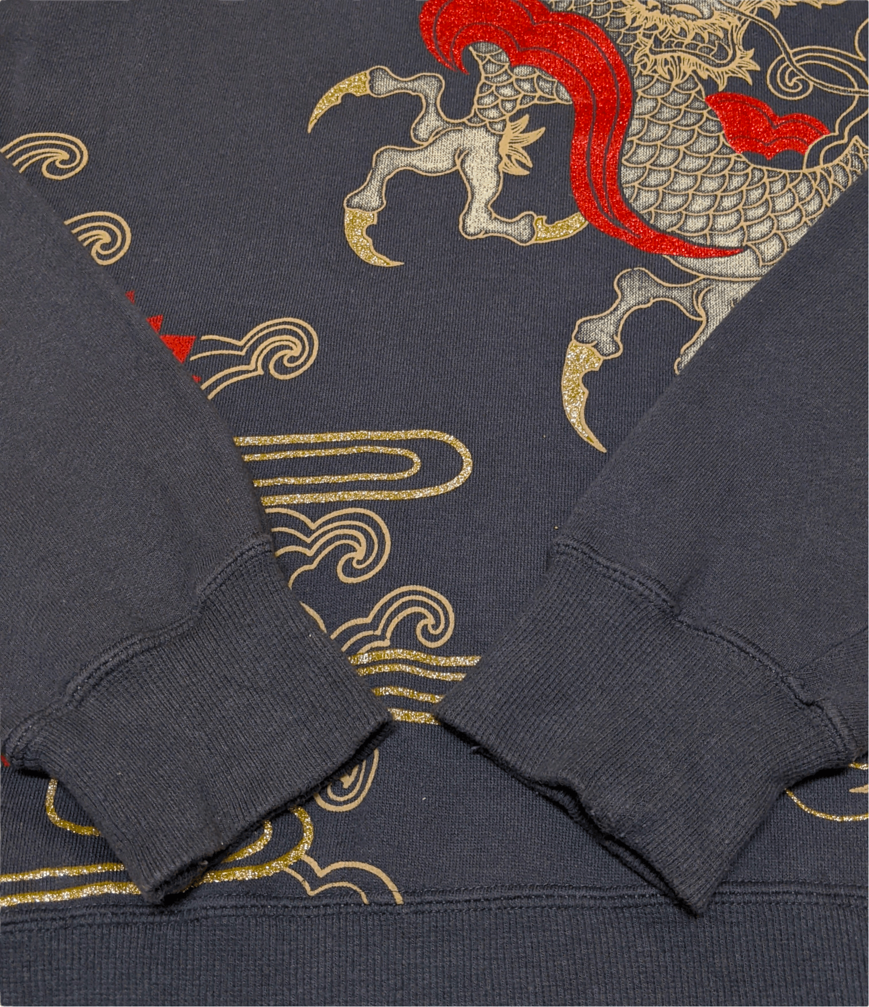 Seditionaries × Vintage Vintage 90s Rare Sorridere Sukajan Gold Dragon Sweatshirt Size US L / EU 52-54 / 3 - 9 Thumbnail