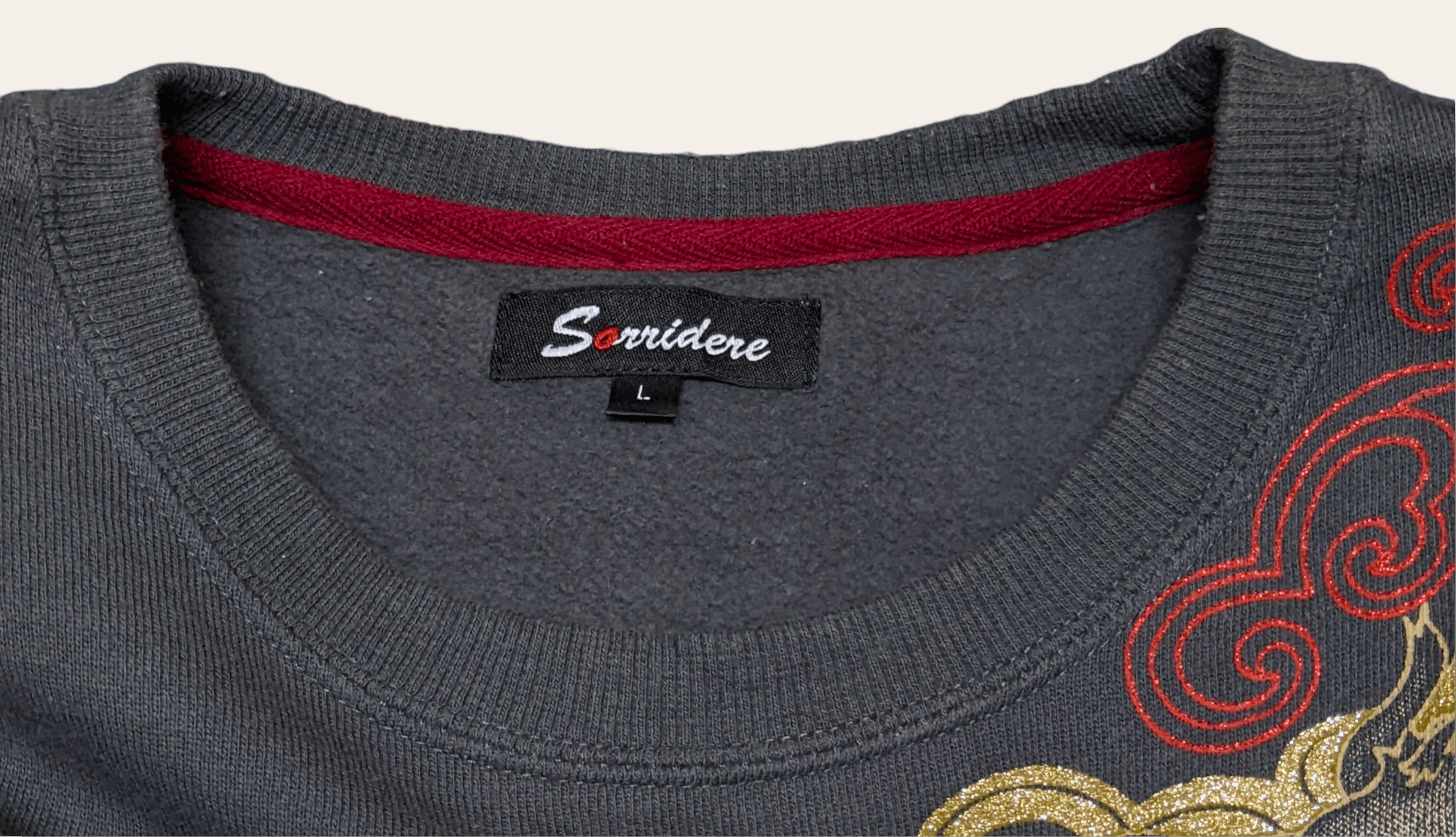 Seditionaries × Vintage Vintage 90s Rare Sorridere Sukajan Gold Dragon Sweatshirt Size US L / EU 52-54 / 3 - 11 Thumbnail