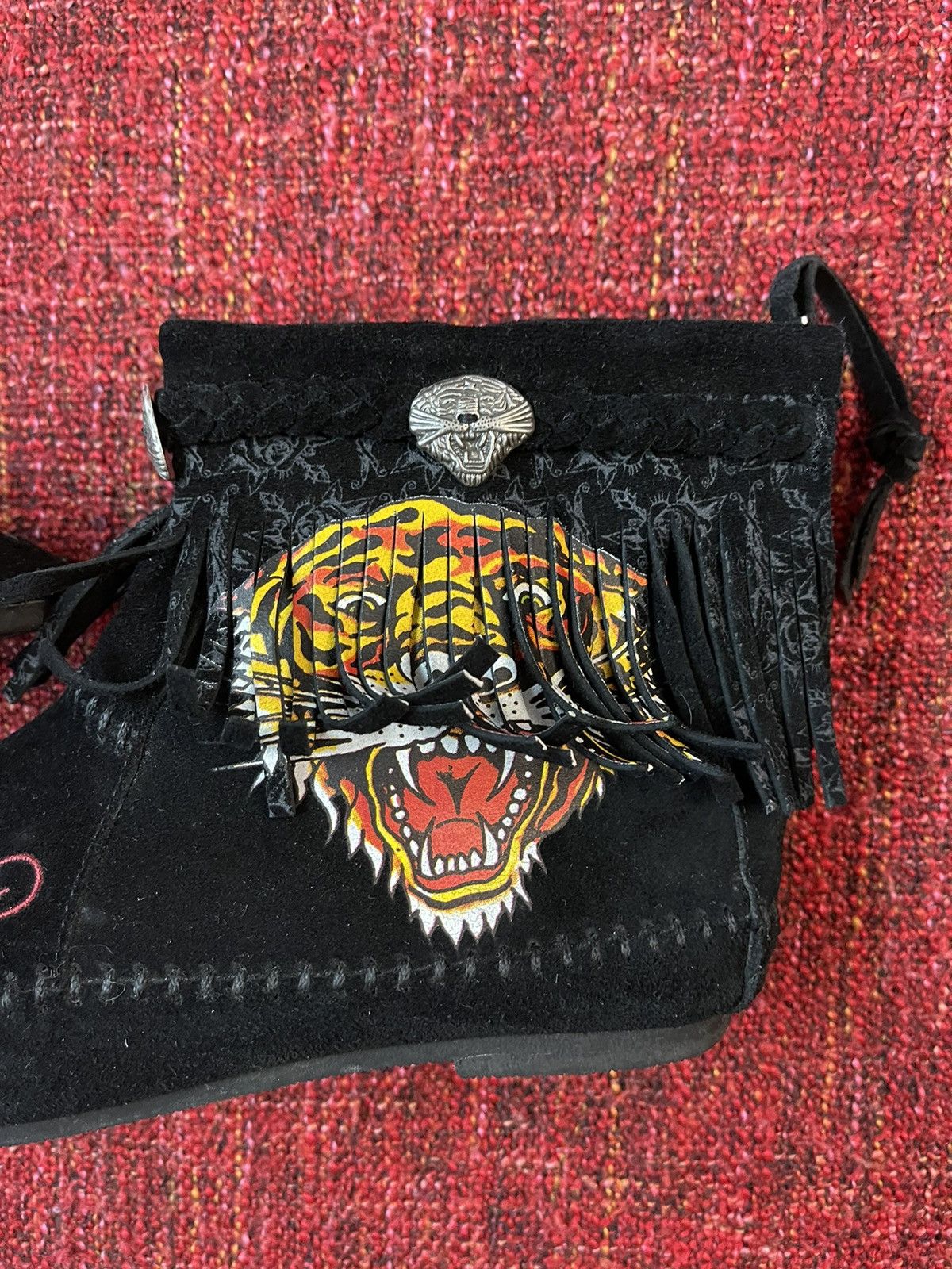 Christian Audigier × Ed Hardy × Vintage Ed Hardy by Christian Audigier vintage Y2K suede sneakers Size US 8 / IT 38 - 4 Thumbnail
