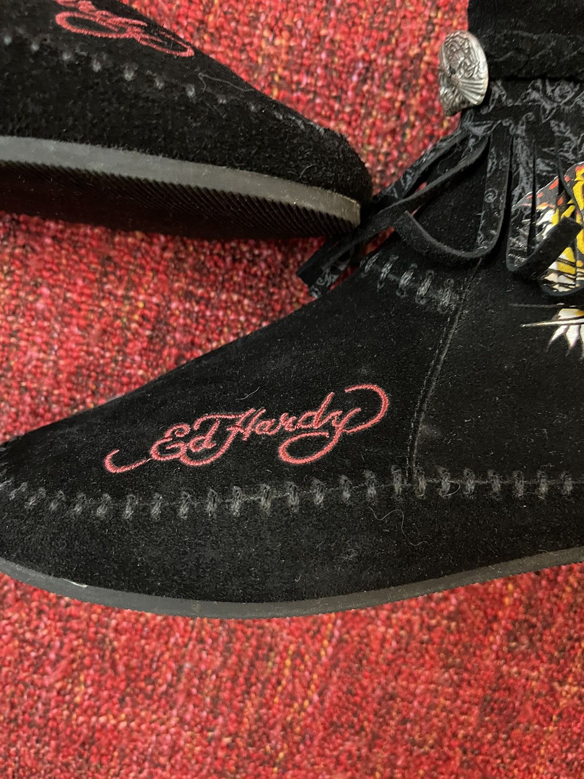 Christian Audigier × Ed Hardy × Vintage Ed Hardy by Christian Audigier vintage Y2K suede sneakers Size US 8 / IT 38 - 5 Thumbnail