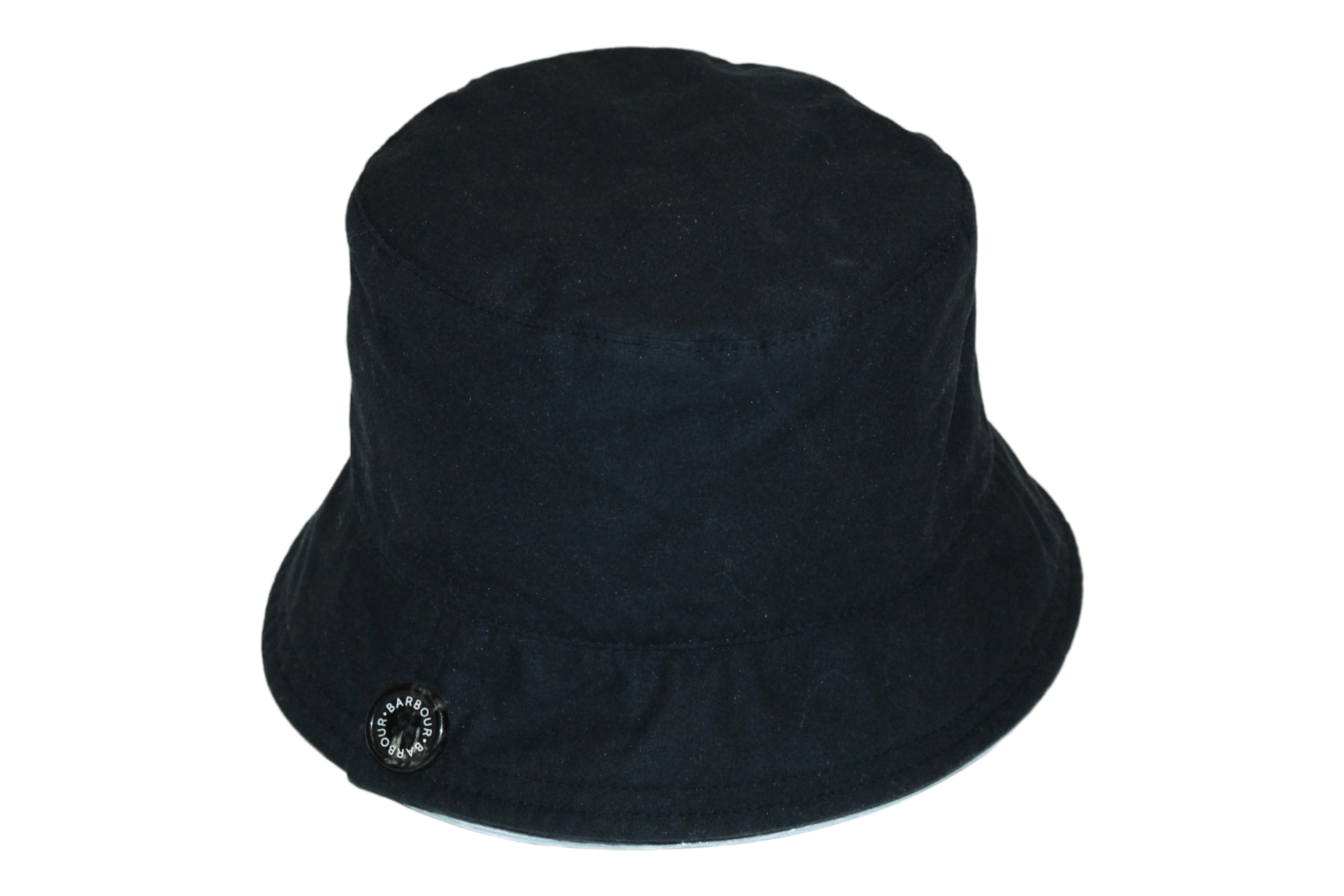 Barbour Barbour Wax Bucket Hat in Black. Quilted Tartan Lined Size ONE SIZE - 1 Thumbnail