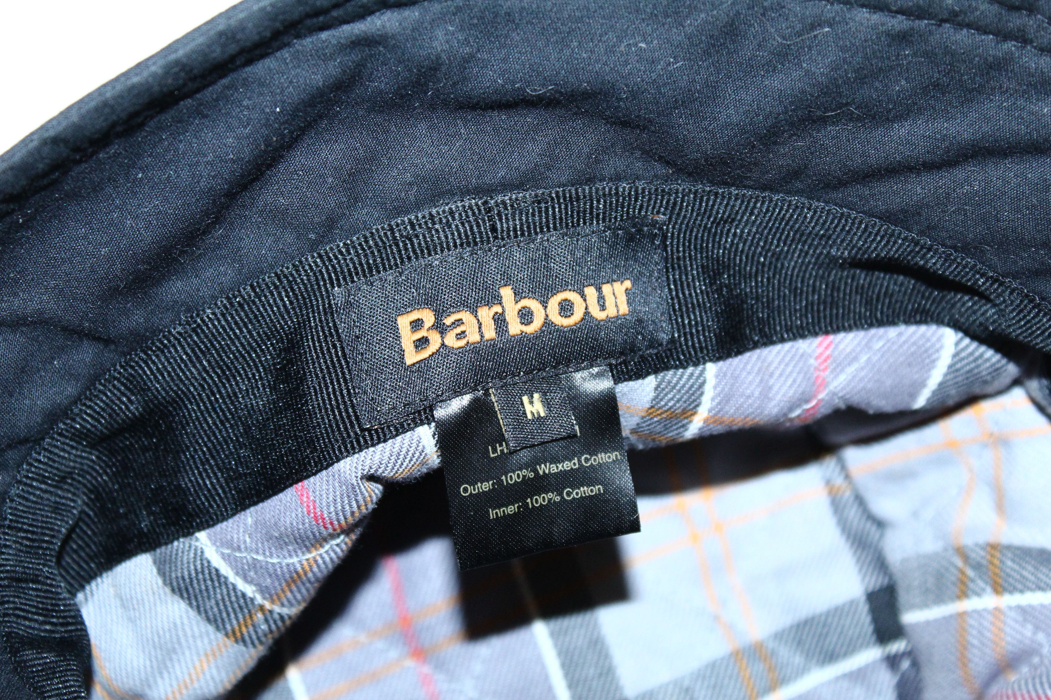 Barbour Barbour Wax Bucket Hat in Black. Quilted Tartan Lined Size ONE SIZE - 4 Thumbnail