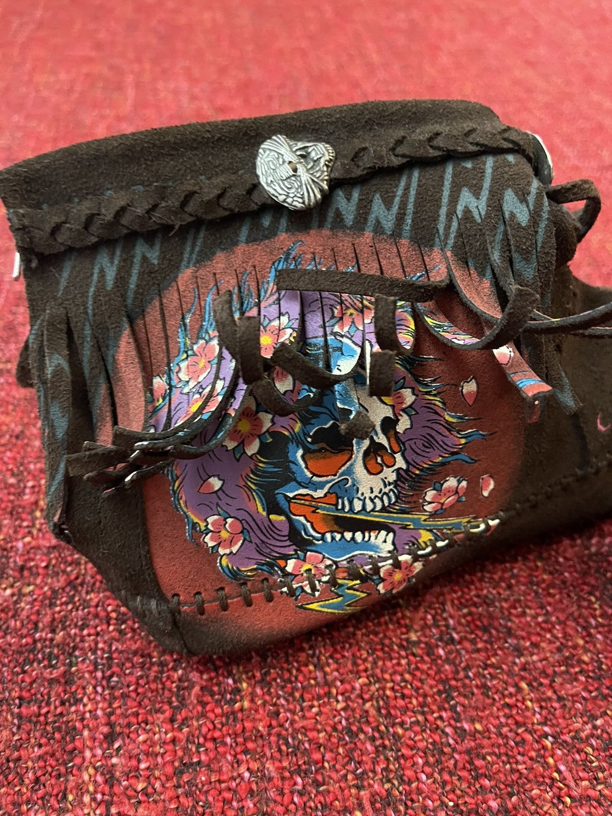 Christian Audigier × Ed Hardy × Vintage Ed Hardy by Christian Audigier Y2K vintage suede sneakers Size US 8.5 / IT 38.5 - 3 Thumbnail