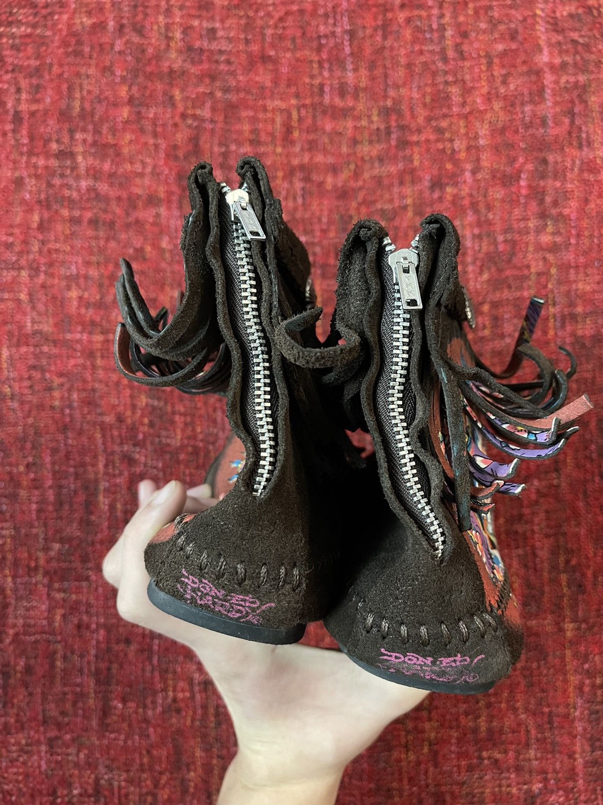 Christian Audigier × Ed Hardy × Vintage Ed Hardy by Christian Audigier Y2K vintage suede sneakers Size US 8.5 / IT 38.5 - 7 Thumbnail