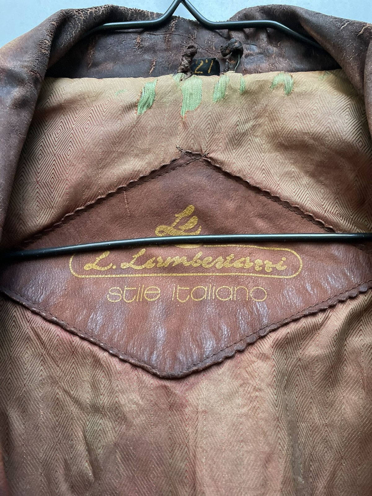 Vintage Vintage Leather jacket Italian Designer Size US L / EU 52-54 / 3 - 7 Thumbnail