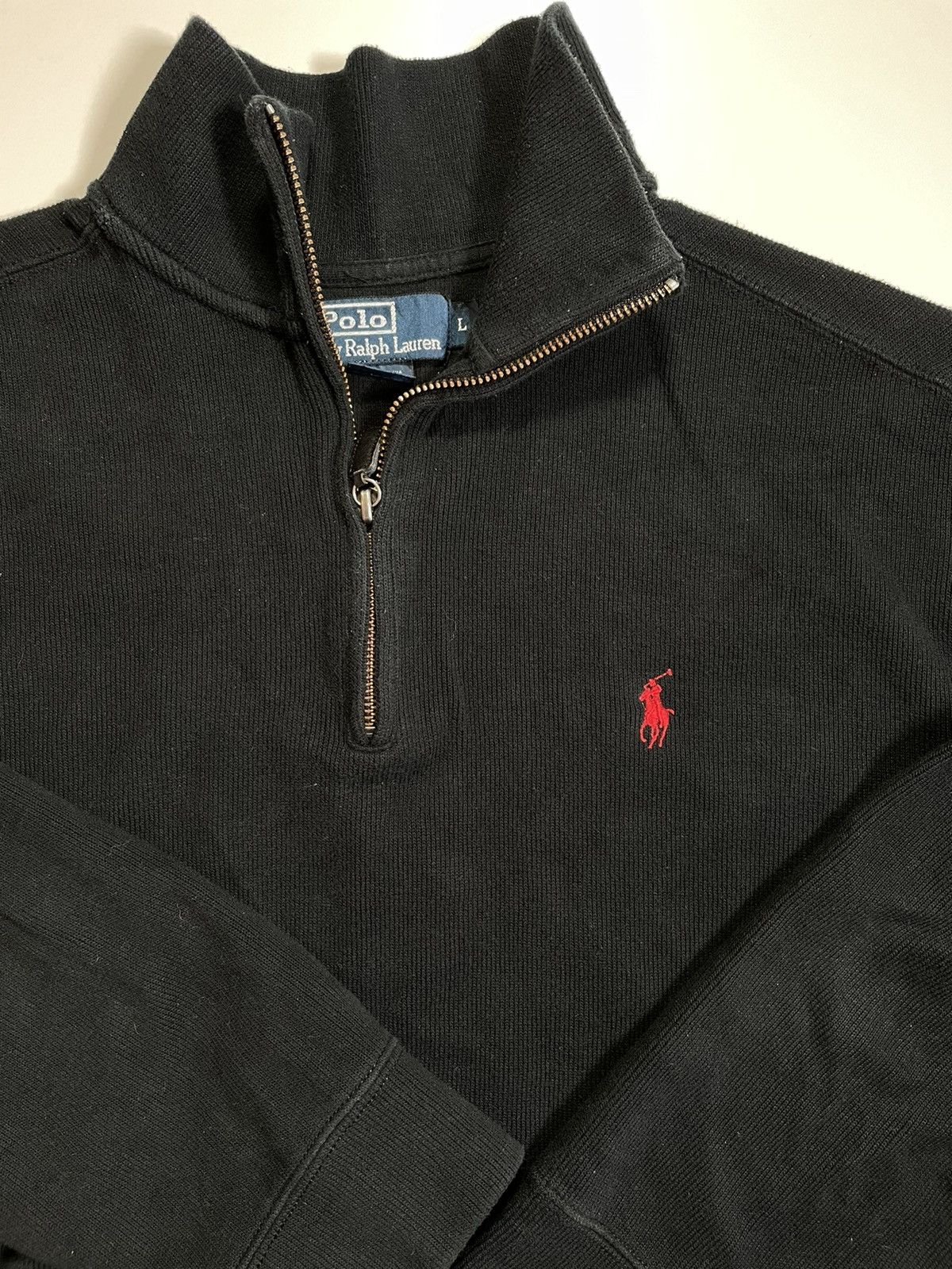 Polo Ralph Lauren Polo Ralph Lauren 1/4 Zip Pullover Size US L / EU 52-54 / 3 - 3 Thumbnail
