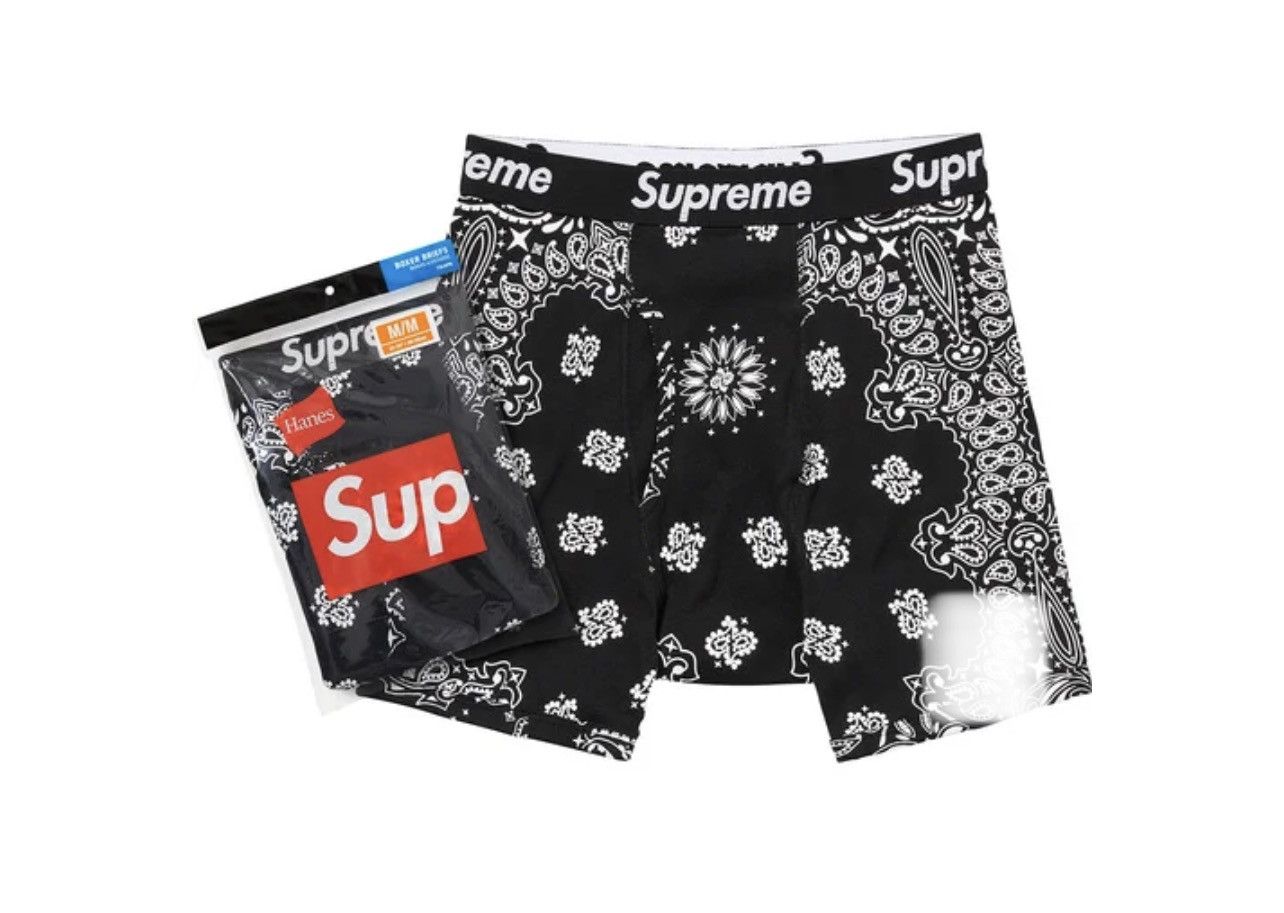 Streetwear × Supreme Supreme Hanes Bandana Boxer Briefs | Grailed