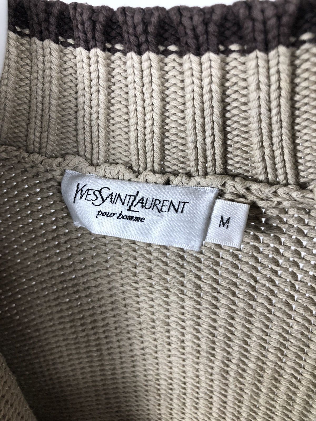 Vintage × Yves Saint Laurent Yves Saint Laurent Knitwear Full Zip Sweater 90s Size US M / EU 48-50 / 2 - 6 Thumbnail