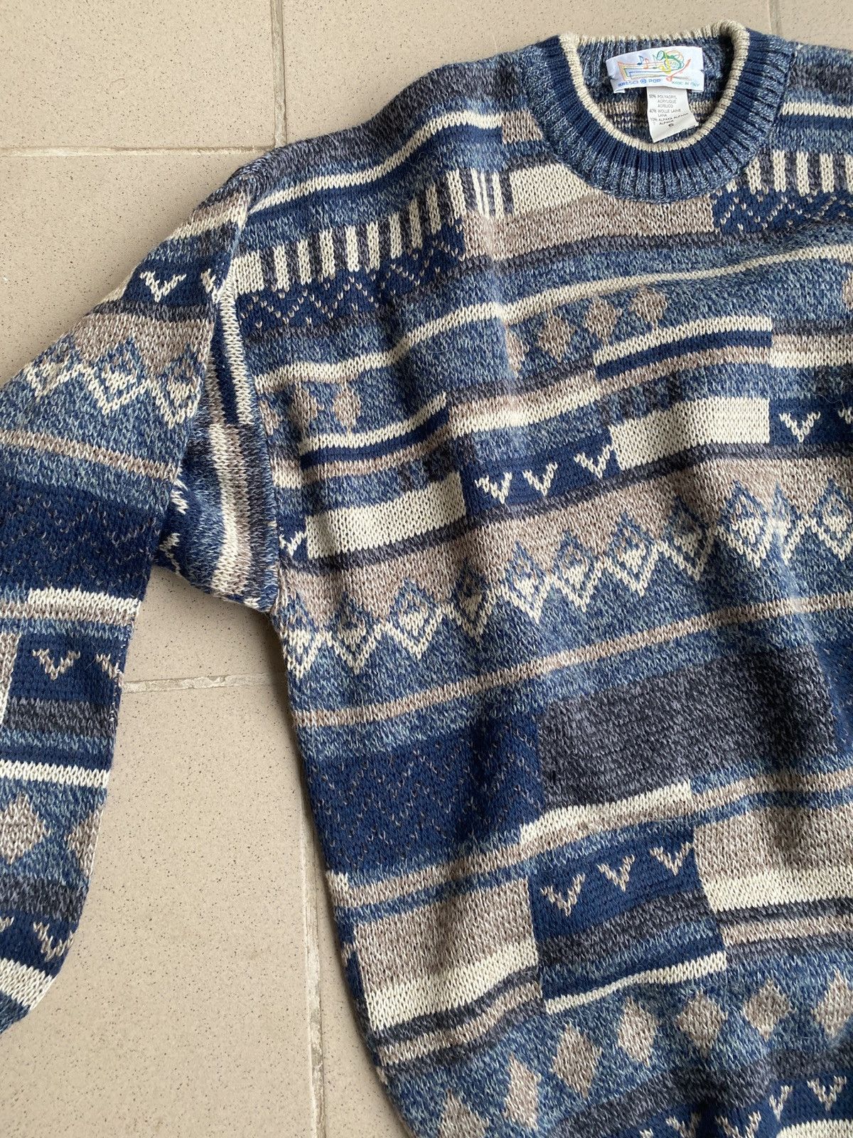 Japanese Brand Vintage Y2K Art Sweater Mohair Streetwear Kanye Travis Size US L / EU 52-54 / 3 - 3 Thumbnail