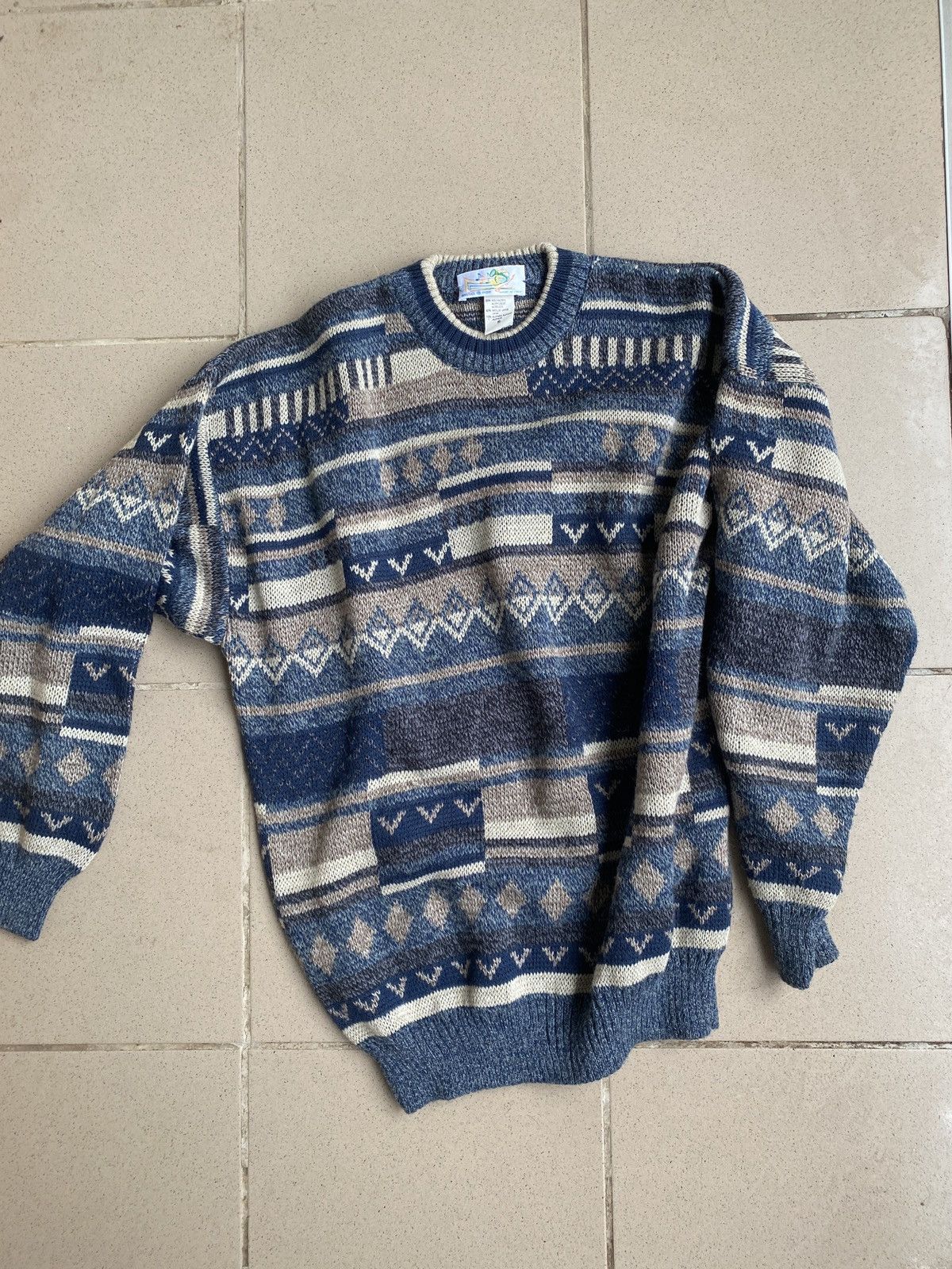Japanese Brand Vintage Y2K Art Sweater Mohair Streetwear Kanye Travis Size US L / EU 52-54 / 3 - 2 Thumbnail