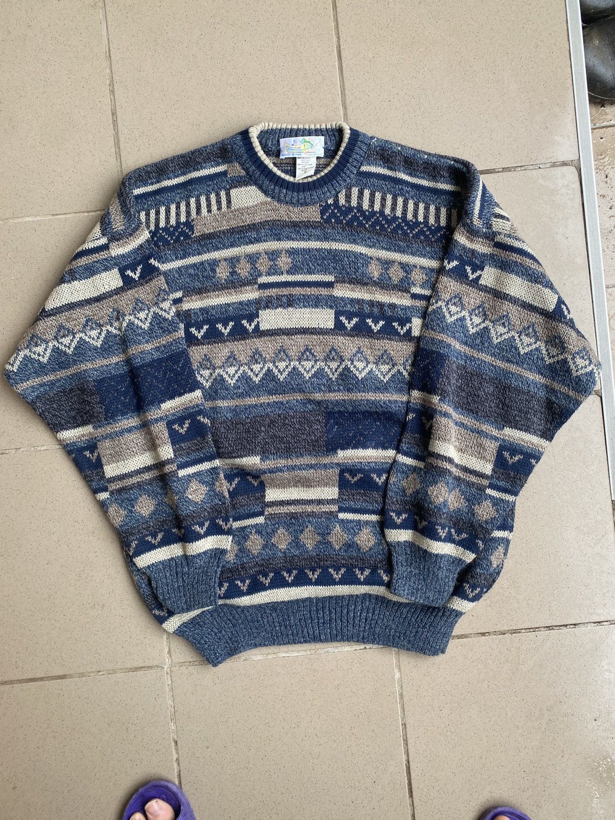 Vintage Y2K Art Sweater Mohair Streetwear Kanye Travis