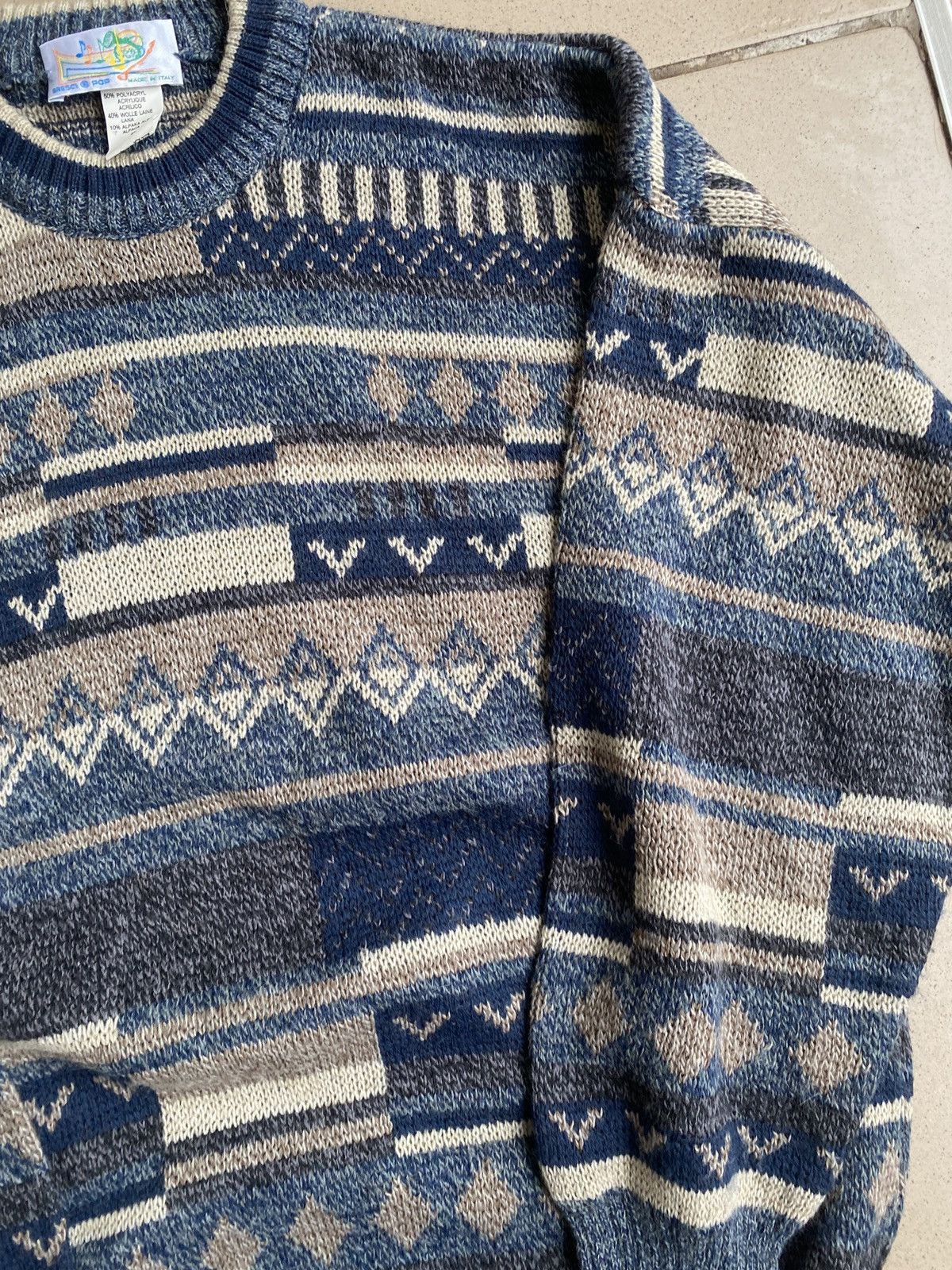 Japanese Brand Vintage Y2K Art Sweater Mohair Streetwear Kanye Travis Size US L / EU 52-54 / 3 - 4 Thumbnail