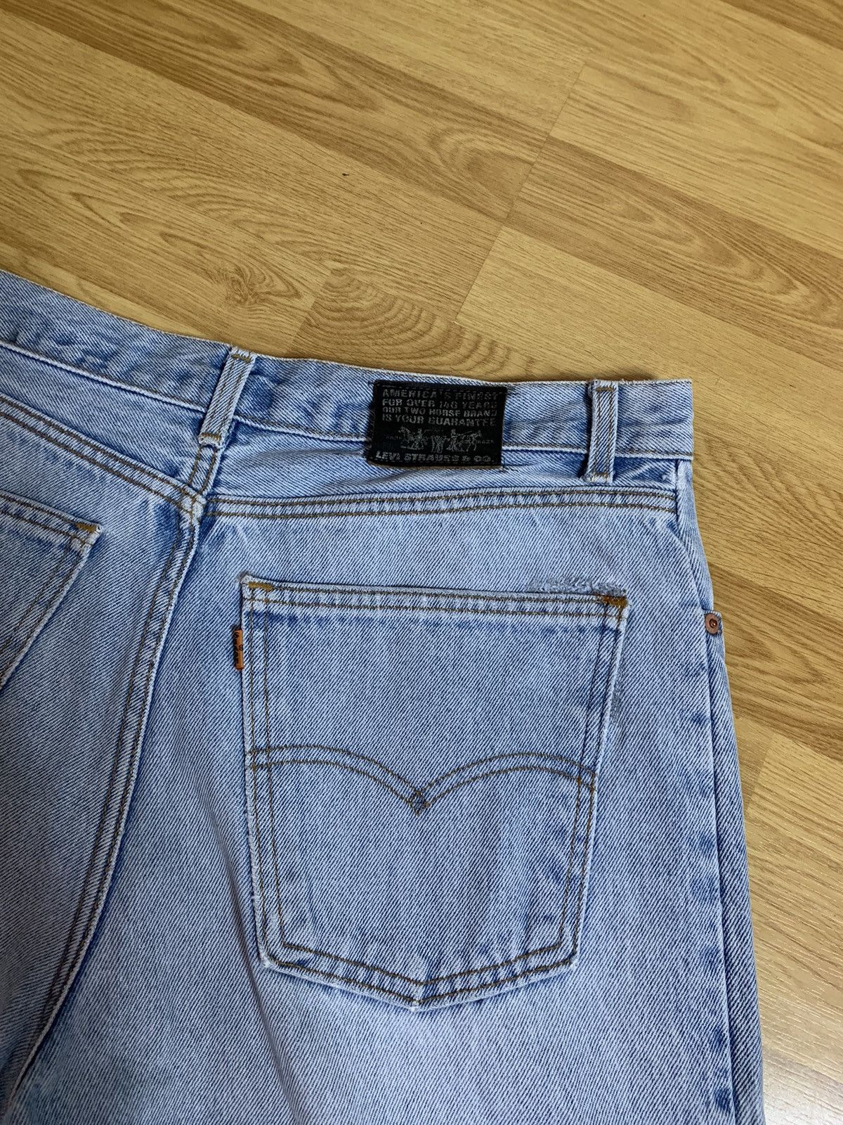Vintage Levis 90s orange tab 727 denim Belgium Grailed