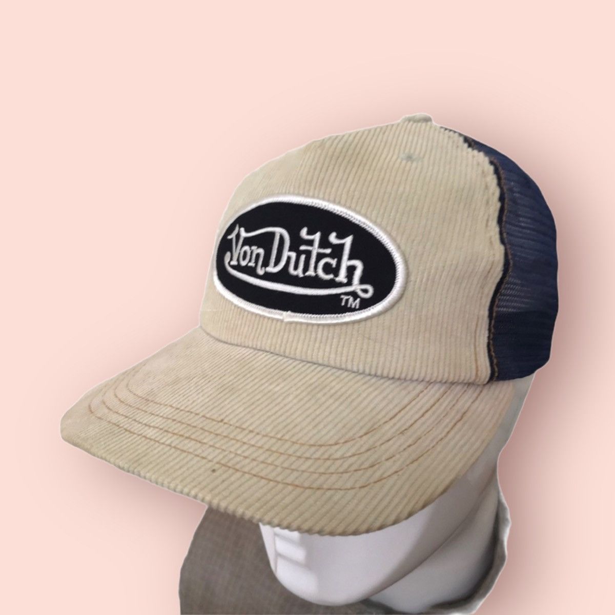 Von Dutch VINTAGE VON DUTCH CORDUROY TRUCKER SNAPBACK Size ONE SIZE - 4 Thumbnail