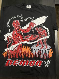 warren lotas DODGE DEMON GRAVE Tee L-