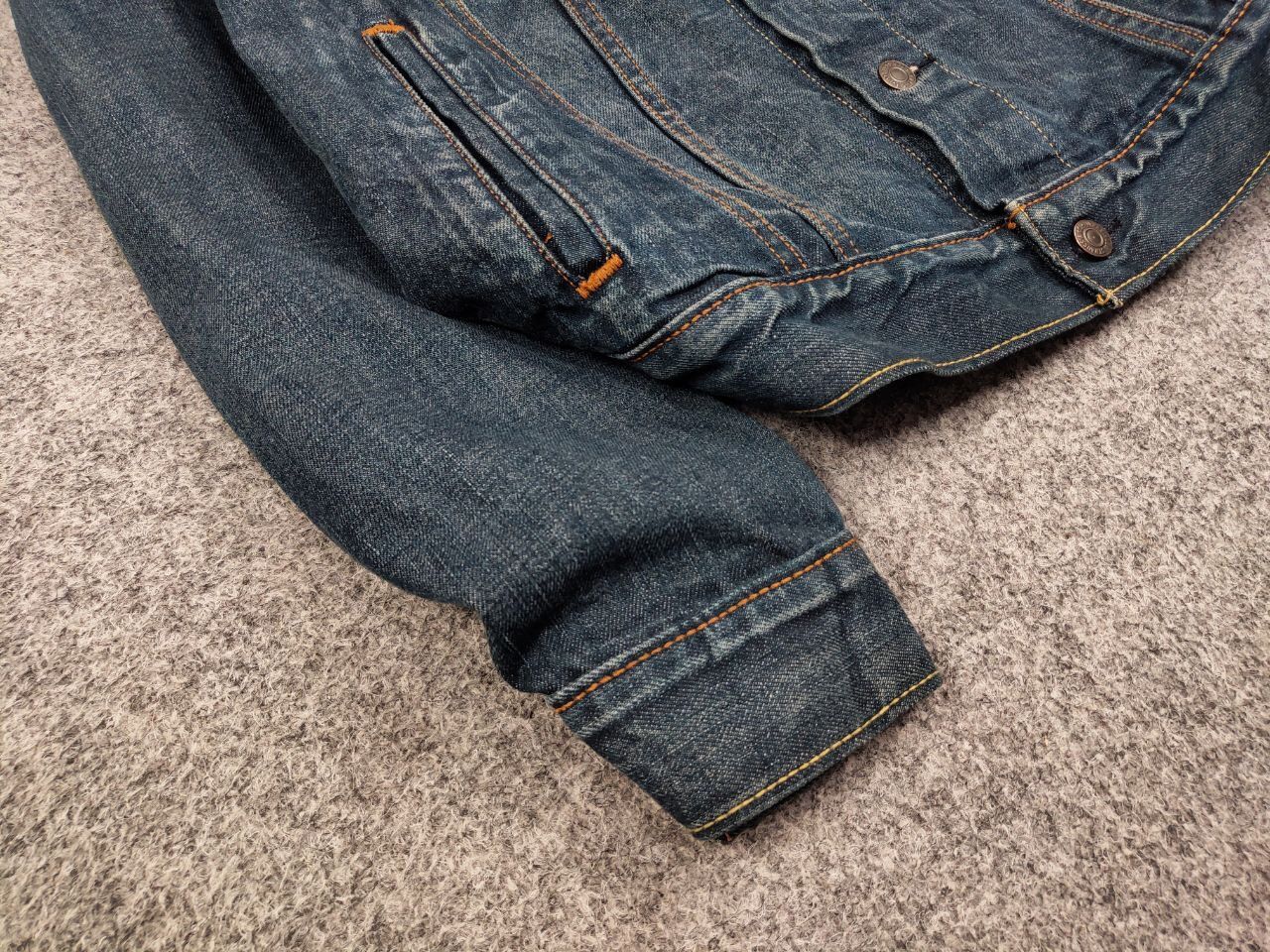 Levi's Vintgae Levis Dark Wash Denim Trucker Jean Jacket Button Up Size US M / EU 48-50 / 2 - 6 Thumbnail