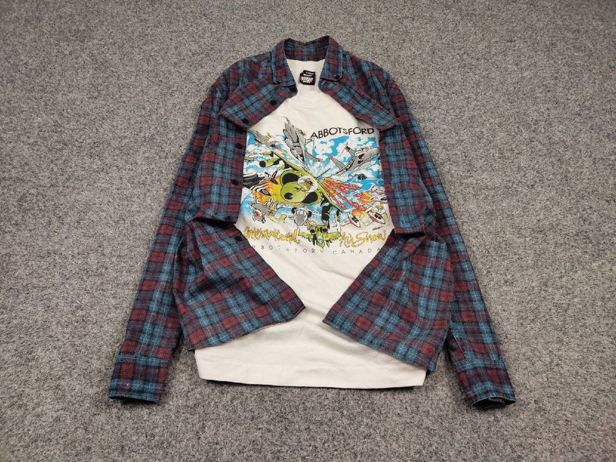 Flannel Vintage Flannel Shirt Travis Scott Style Size US M / EU 48-50 / 2 - 2 Thumbnail