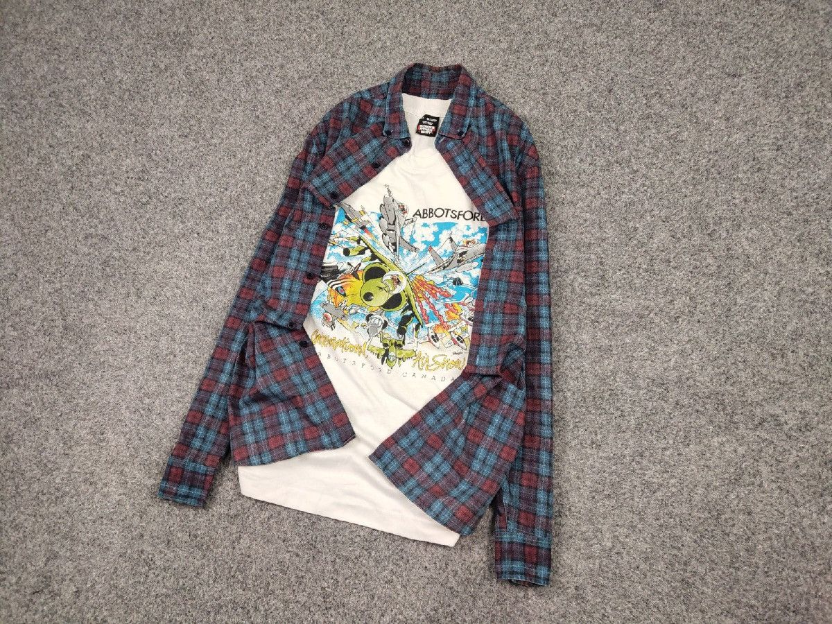 Flannel Vintage Flannel Shirt Travis Scott Style Size US M / EU 48-50 / 2 - 3 Thumbnail