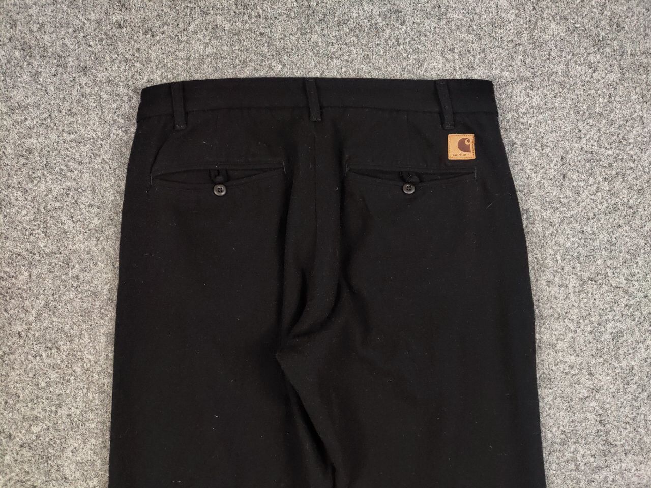 Carhartt Carhartt Wip Nevada Chino Black Wool Pants Patch Logo Size US 34 / EU 50 - 14 Thumbnail
