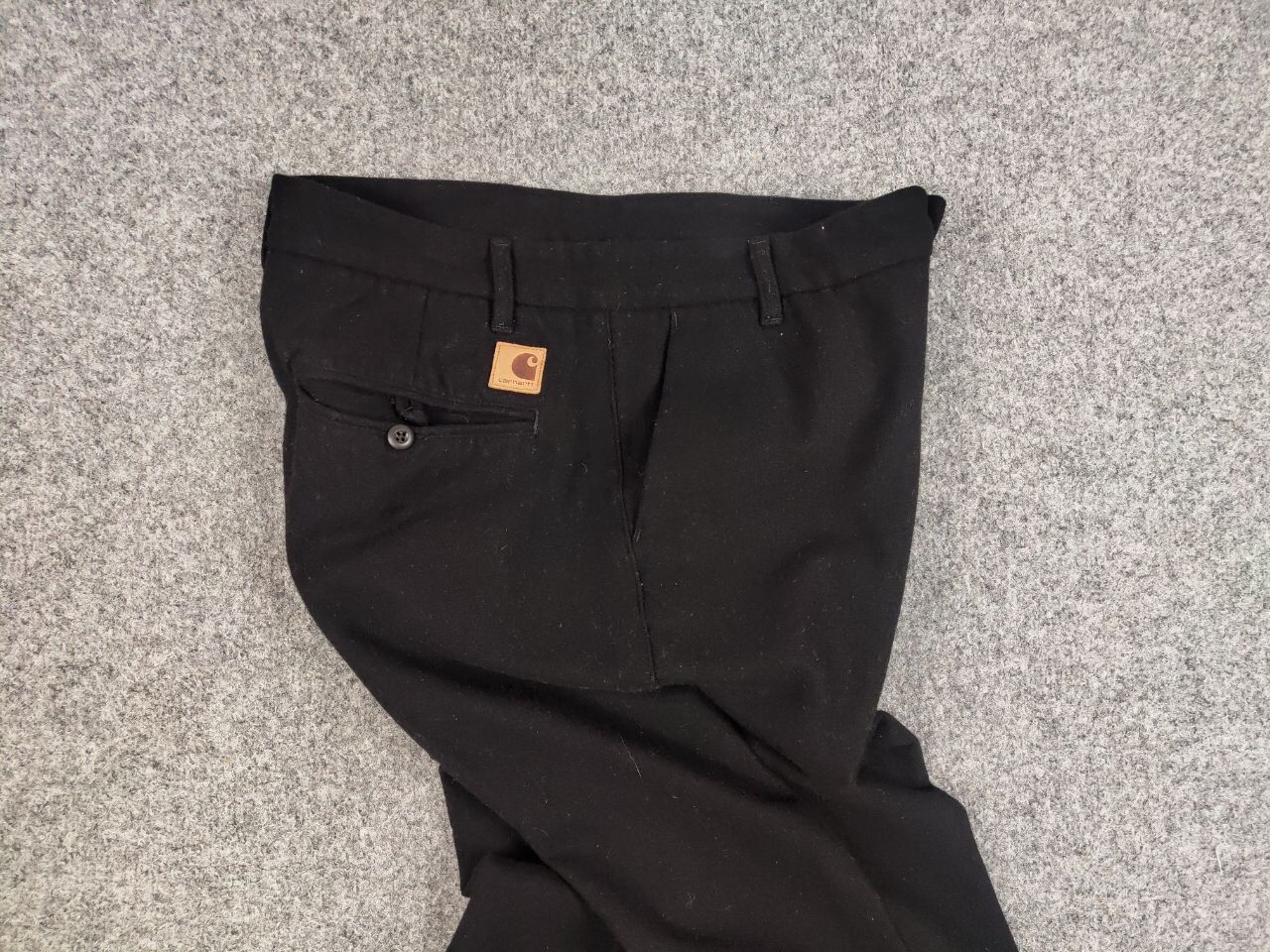 Carhartt Carhartt Wip Nevada Chino Black Wool Pants Patch Logo Size US 34 / EU 50 - 16 Thumbnail