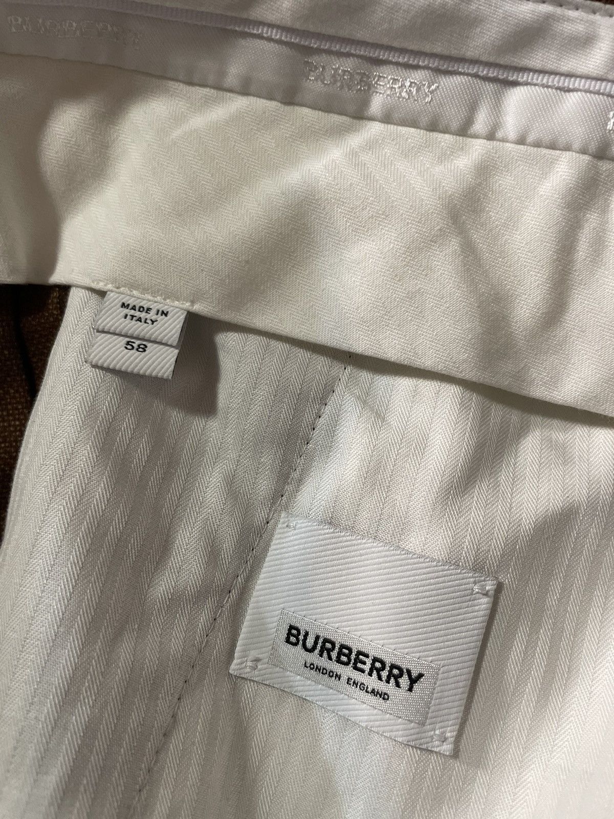 BURBERRY Brown Wool Cropped Tailored Trousers Size 58