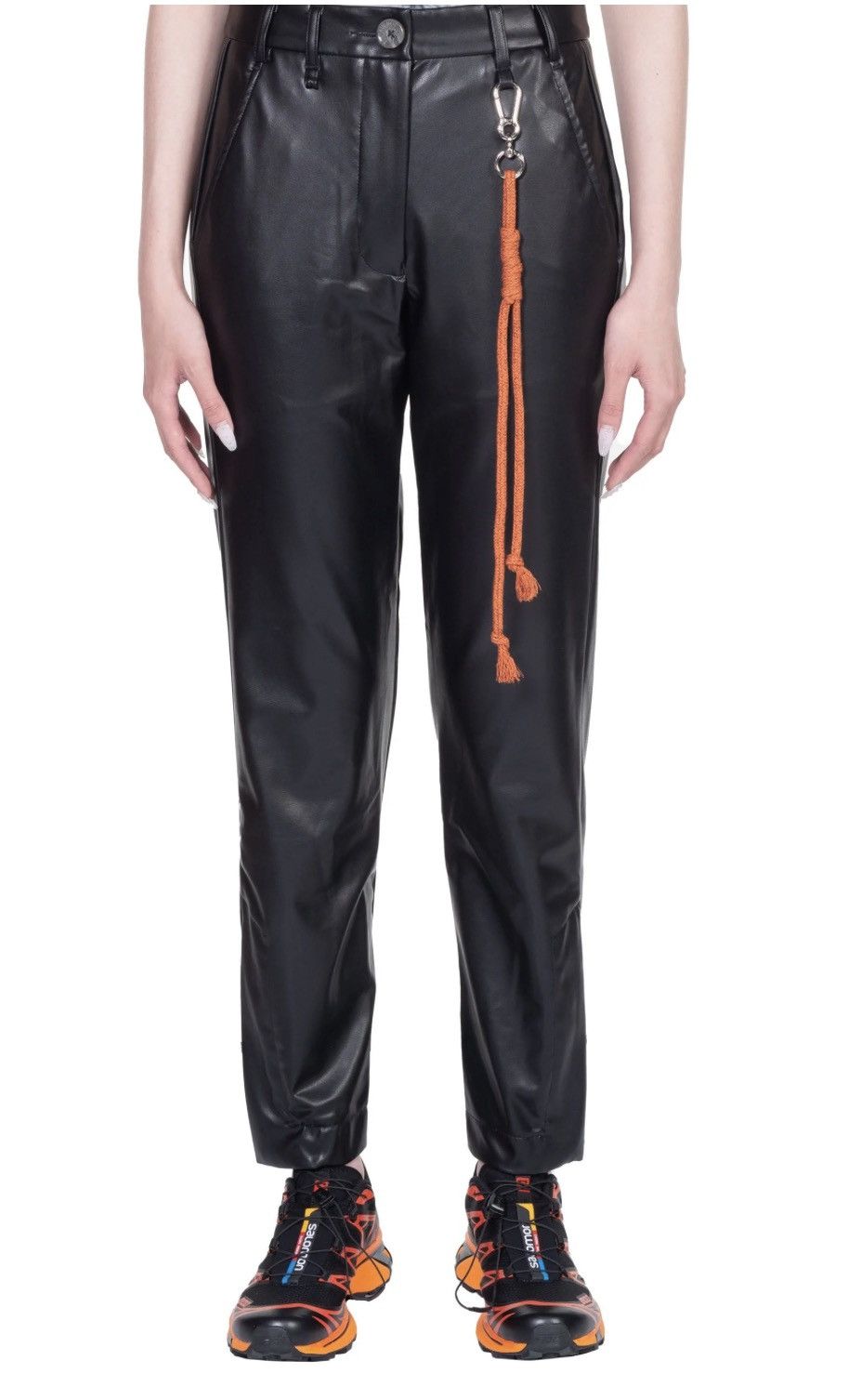 Song For The Mute Faux Leather Flare Pants Size US 29 - 12 Thumbnail