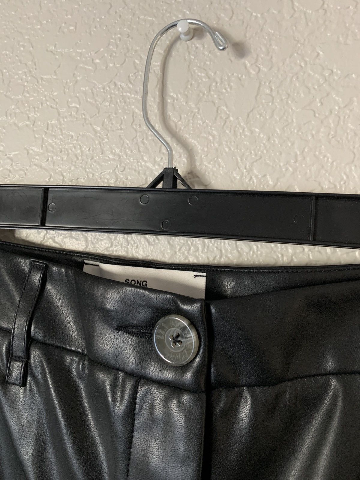 Song For The Mute Faux Leather Flare Pants Size US 29 - 5 Thumbnail