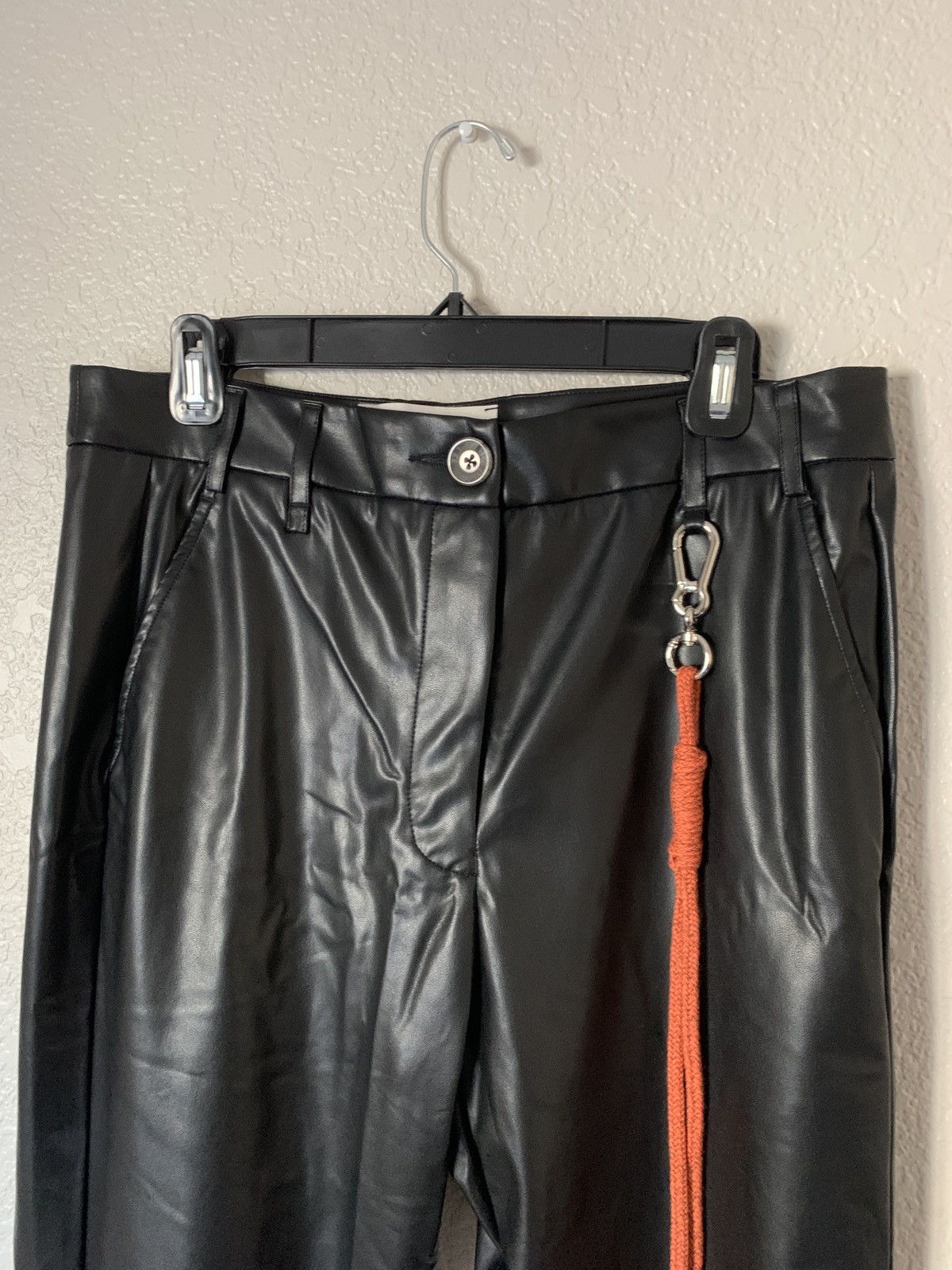 Song For The Mute Faux Leather Flare Pants Size US 29 - 2 Thumbnail