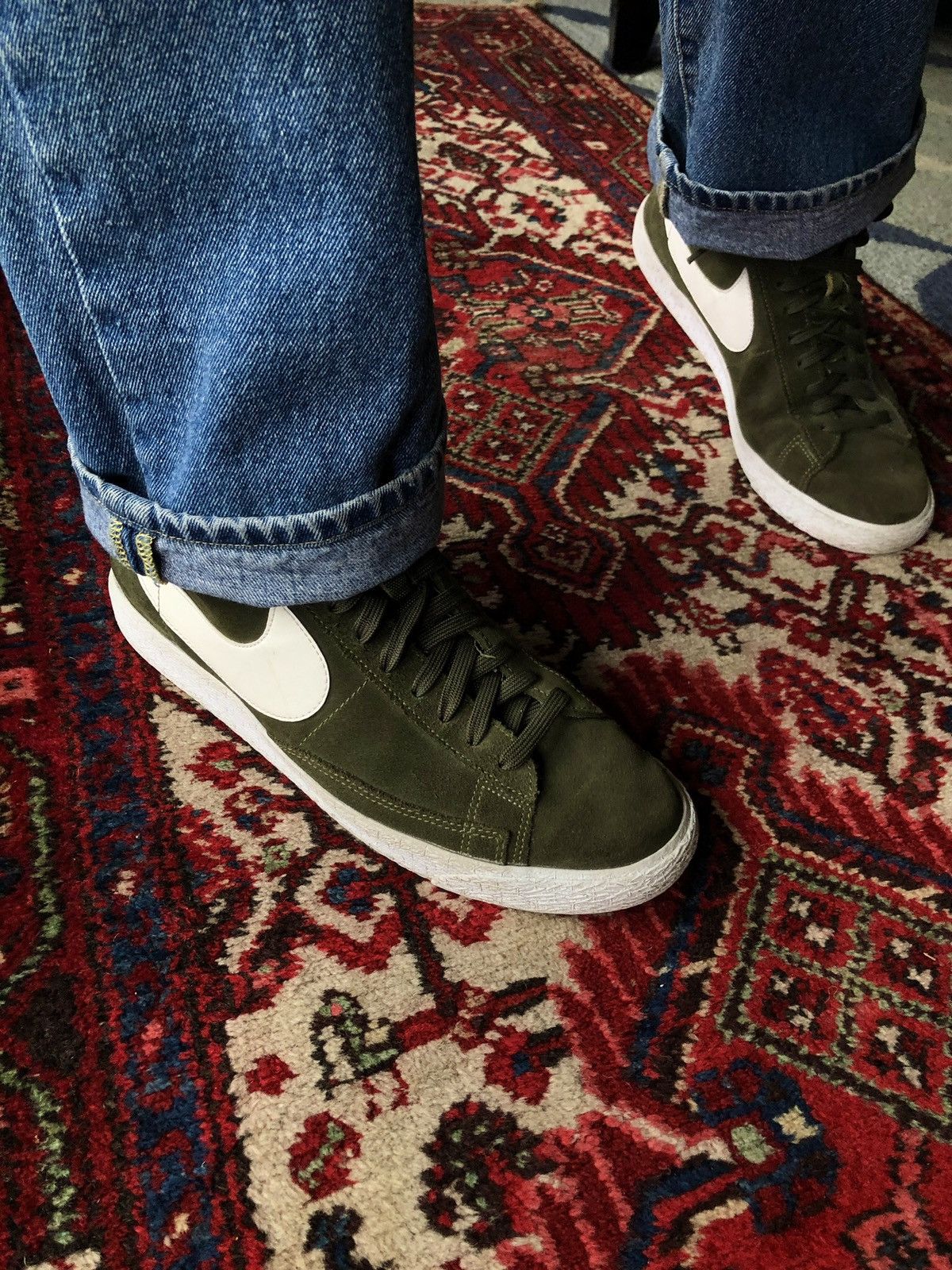 Vintage Nike Blazer Mid Suede Forest Green
