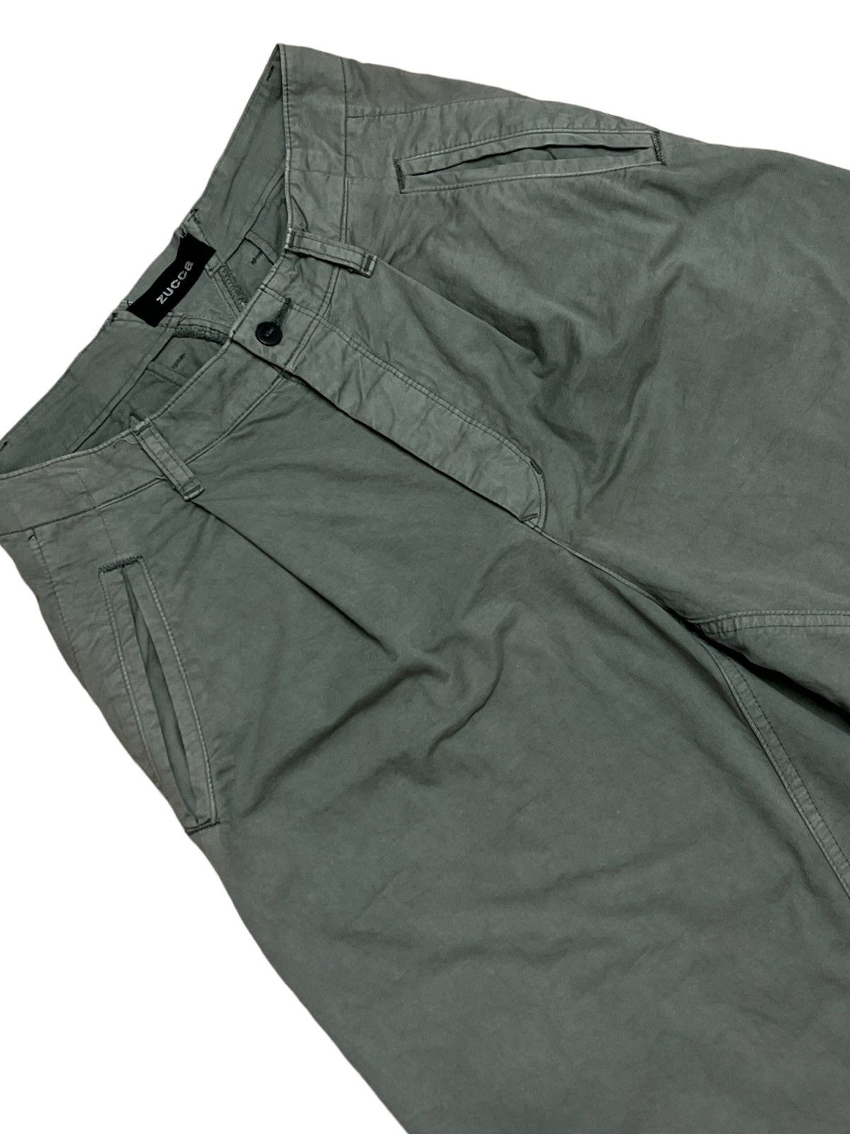 Issey Miyake × Vintage × Zucca Japan 90s Designer Zucca Wild Leg Cropped Pant Size US 27 - 4 Thumbnail