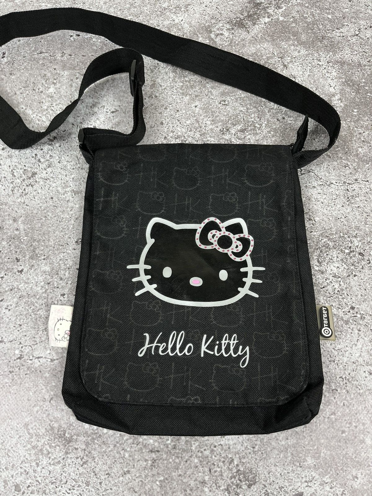 Japanese Brand Hello Kitty Black Monogram Crossbody Sling Bag Size ONE SIZE - 2 Thumbnail