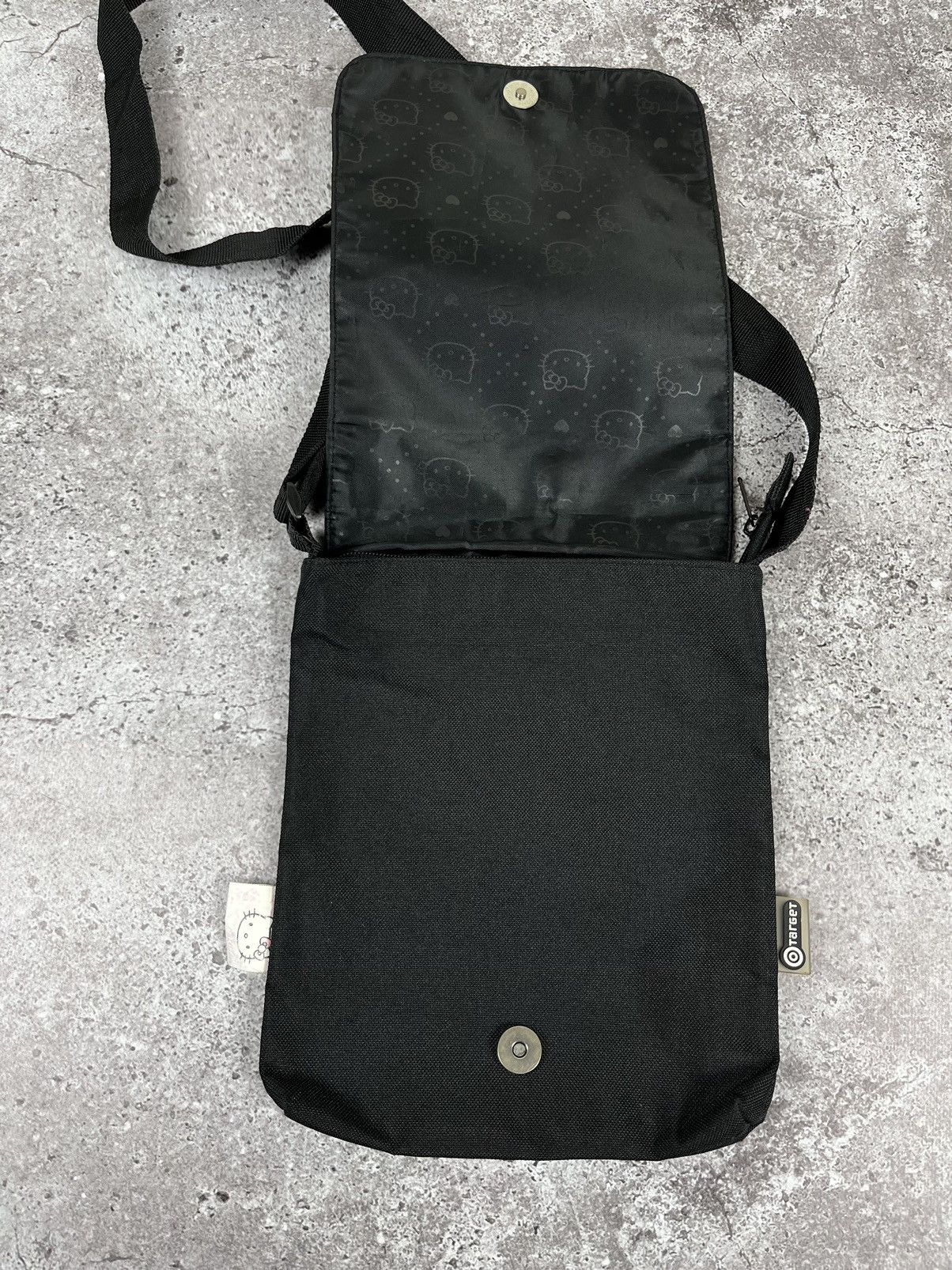 Japanese Brand Hello Kitty Black Monogram Crossbody Sling Bag Size ONE SIZE - 3 Thumbnail