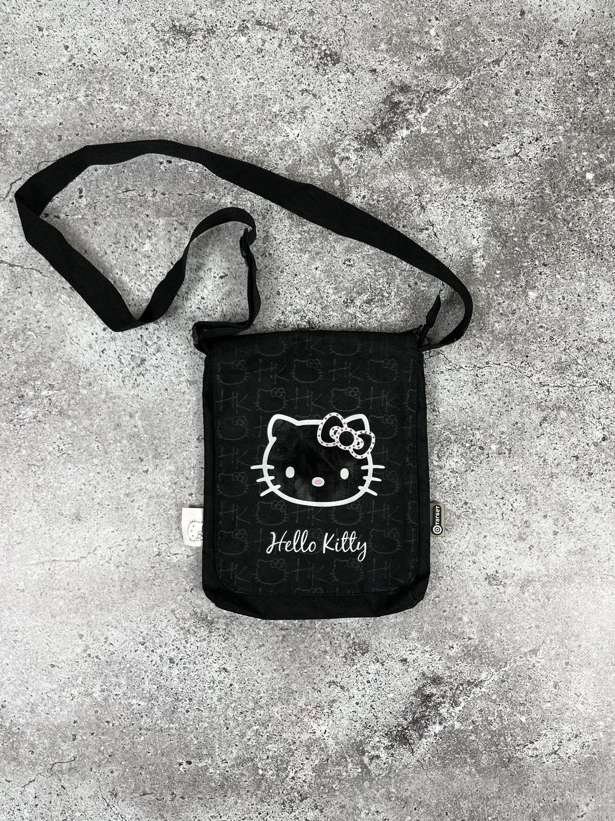 Japanese Brand Hello Kitty Black Monogram Crossbody Sling Bag Size ONE SIZE - 1 Thumbnail