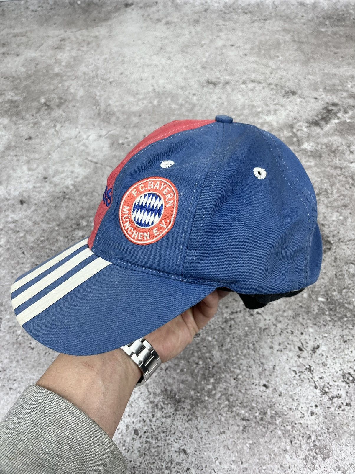 Adidas × Vintage Adidas Bayern Vintage 90s 3 Stripes Cap Size ONE SIZE - 4 Thumbnail