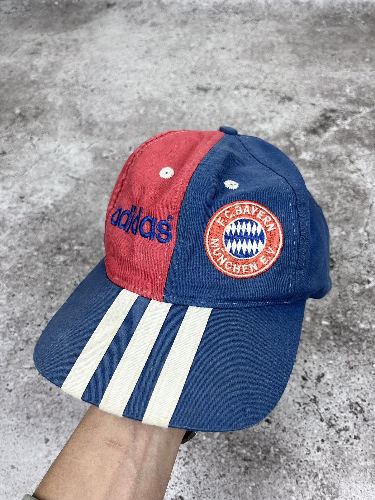 Adidas × Vintage Adidas Bayern Vintage 90s 3 Stripes Cap Size ONE SIZE - 3 Thumbnail