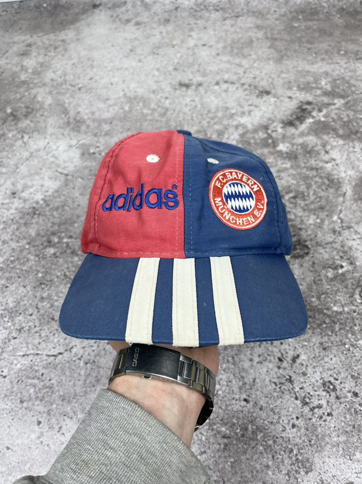 Adidas × Vintage Adidas Bayern Vintage 90s 3 Stripes Cap Size ONE SIZE - 1 Thumbnail