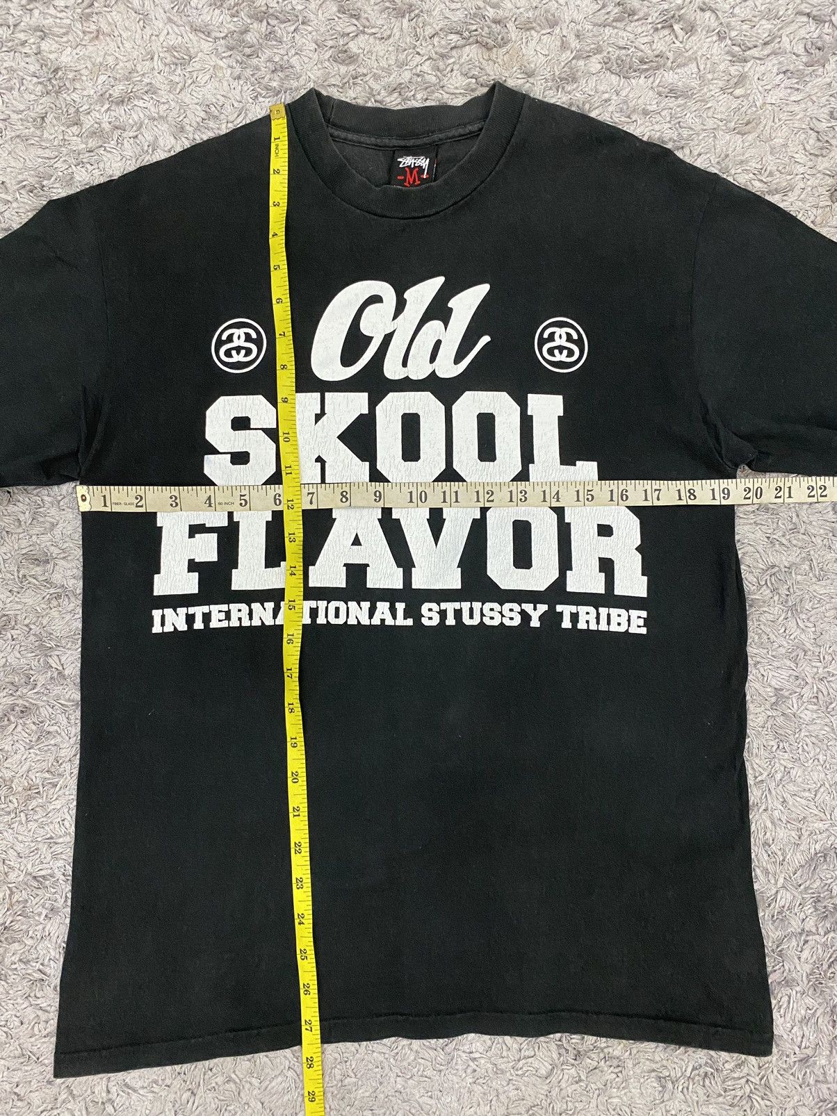 Stussy Stussy Old Skool Flavour International Stussy Tribe Blacktee Size US M / EU 48-50 / 2 - 7 Thumbnail