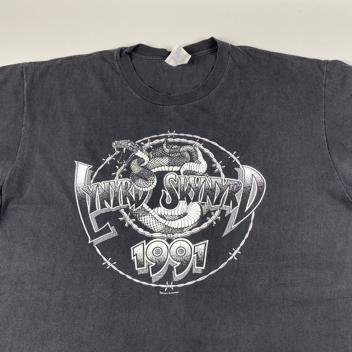 Band Tees 💥 90’s Vintage Lynyrd Skynyrd 1991 Tour T Shirt Size US XL / EU 56 / 4 - 3 Thumbnail
