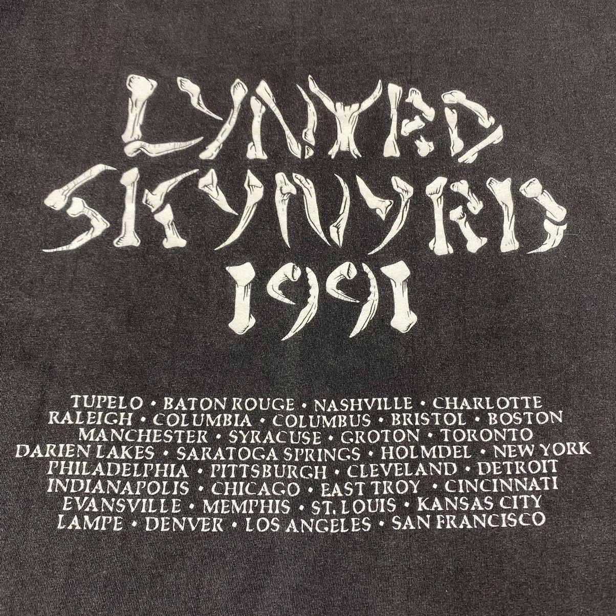 Band Tees 💥 90’s Vintage Lynyrd Skynyrd 1991 Tour T Shirt Size US XL / EU 56 / 4 - 15 Thumbnail