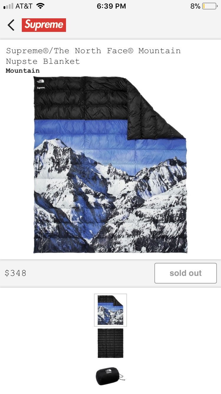 Supreme the north clearance face blanket