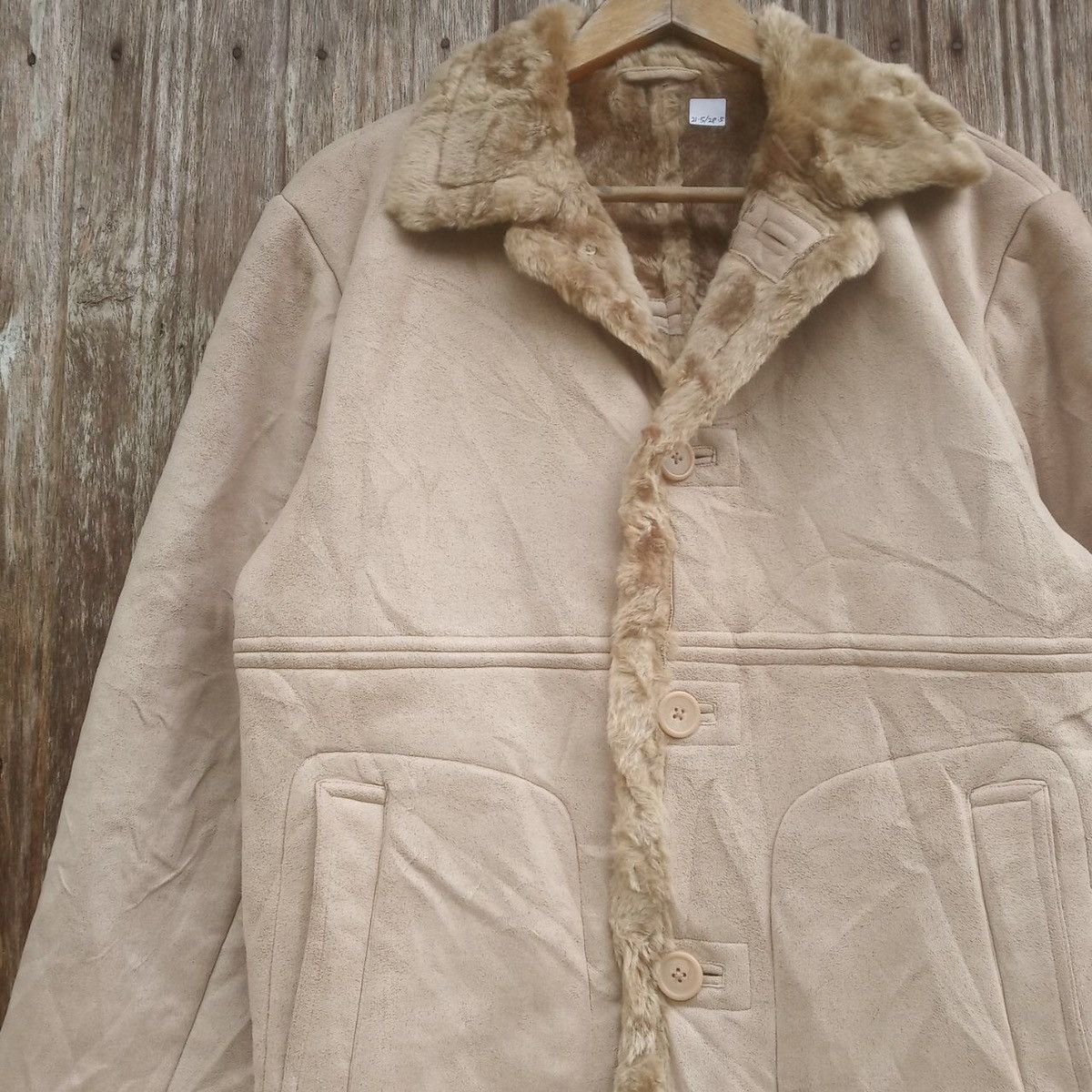 If Six Was Nine Rare!! Hill Crop Inside Mink Fur Coat Leather Jacket Size US M / EU 48-50 / 2 - 4 Thumbnail