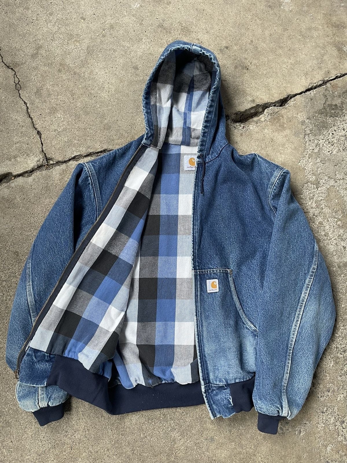 Carhartt × Vintage 🚨RARE VINTAGE DENIM CARHARTT JACKET🚨 Size US L / EU 52-54 / 3 - 1 Thumbnail