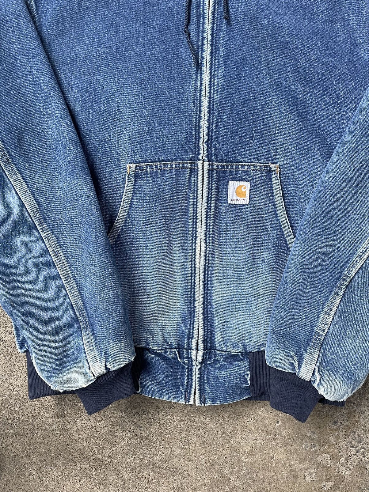 Carhartt × Vintage 🚨RARE VINTAGE DENIM CARHARTT JACKET🚨 Size US L / EU 52-54 / 3 - 4 Thumbnail