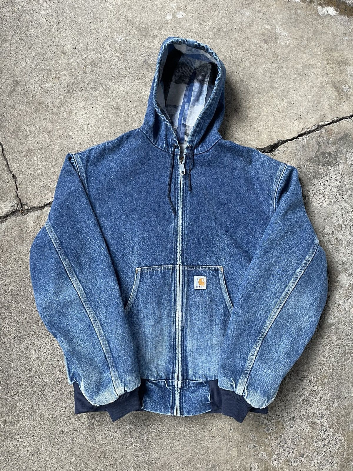 Carhartt × Vintage 🚨RARE VINTAGE DENIM CARHARTT JACKET🚨 Size US L / EU 52-54 / 3 - 2 Thumbnail