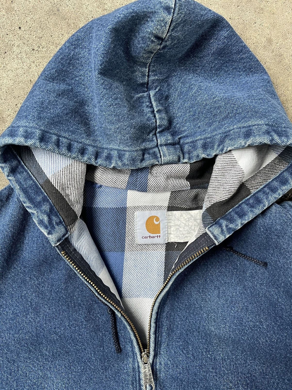 Carhartt × Vintage 🚨RARE VINTAGE DENIM CARHARTT JACKET🚨 Size US L / EU 52-54 / 3 - 3 Thumbnail