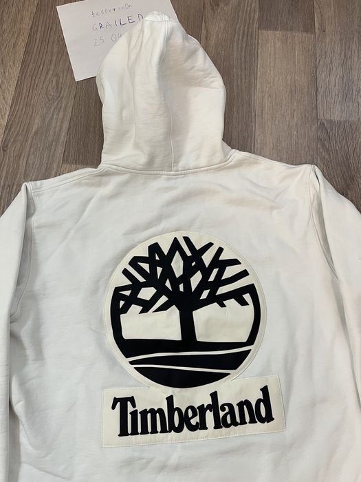 Supreme FW16 Supreme x Timberland Hooded Sweatshirt in White | Grailed