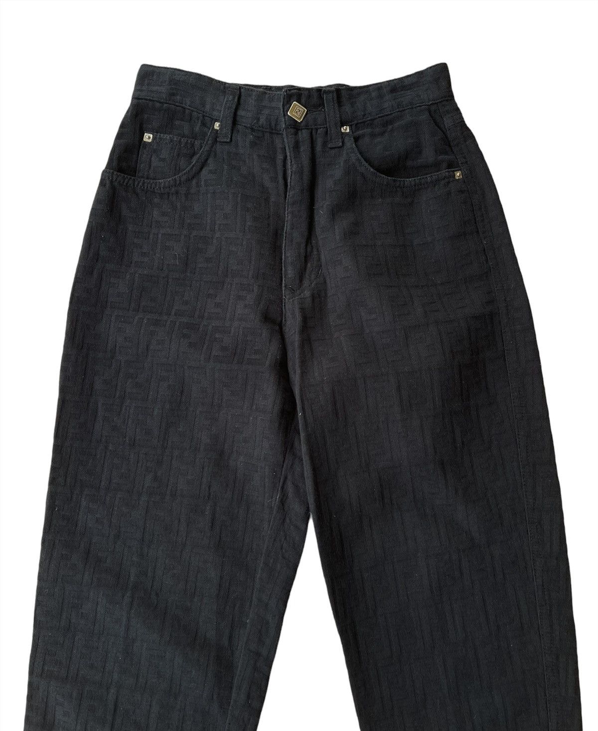 Fendi Vintage Fendi Zucca monogram pants Size 26" / US 2 / IT 38 - 2 Thumbnail